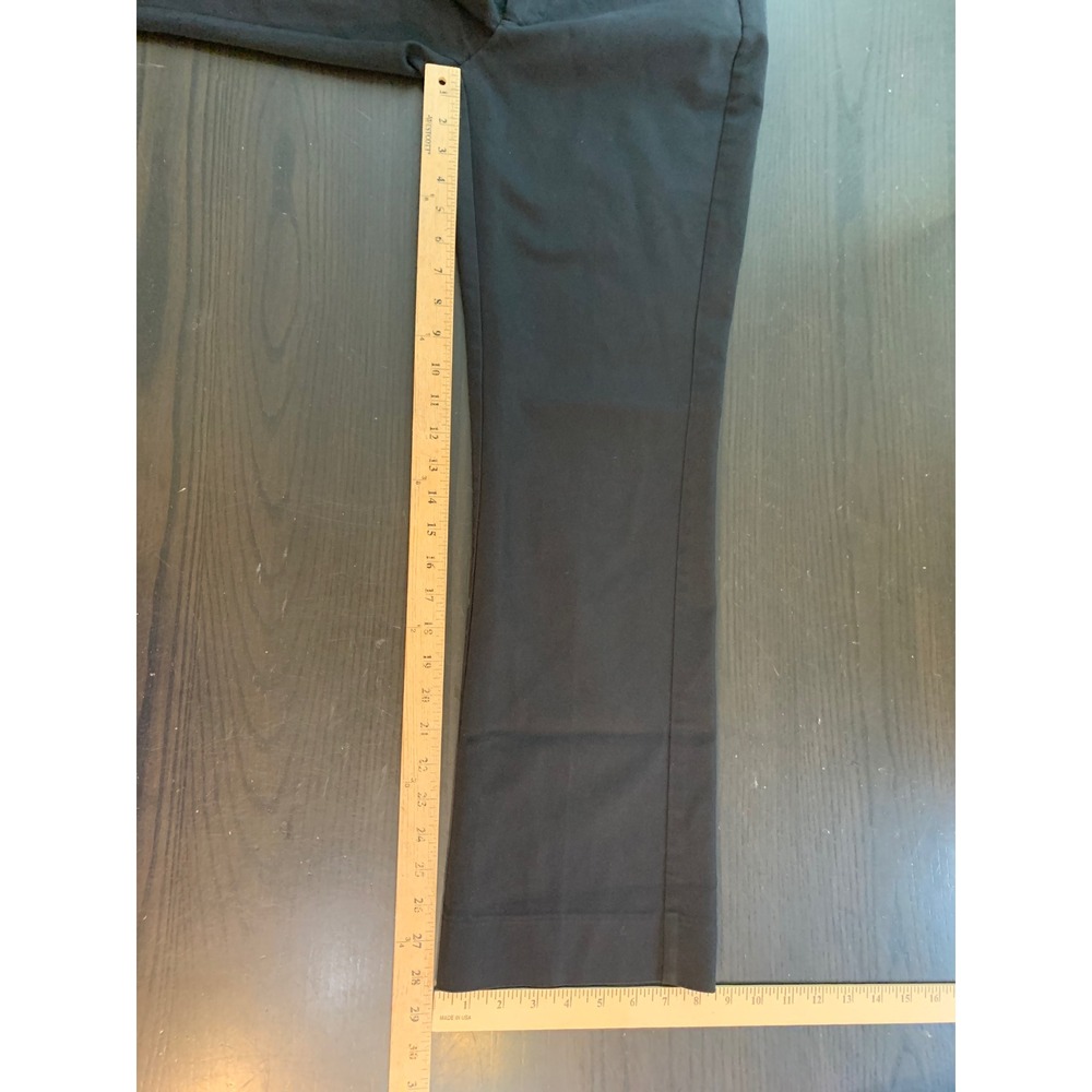 ELLE Womens Black Straight Leg Dress Pants Size 2 Office Career Professional - Picture 7 of 9